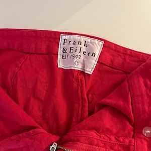 Frank & Eileen Kinsale High-Rise Pant - Red 12